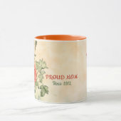 Mother's Day Mug Text "MOM" "Since 1972" マグカップ (中央)