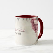 Mother's Day Mug Text "MOM" "Since 1972" マグカップ (正面右)