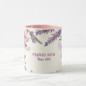 Mother's Day Mug Text "MOM" "Since 1972" マグカップ (中央)