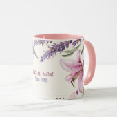 Mother's Day Mug Text "MOM" "Since 1972" マグカップ (正面右)