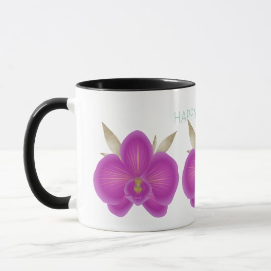 Mother's Day Mug with Floral Pattern and Heartfelt マグカップ (左)