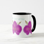Mother's Day Mug with Floral Pattern and Heartfelt マグカップ (正面右)