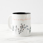 Mother's Day Mug with Sentimental Quote and Minima ツートーンマグカップ (正面左)