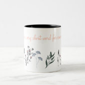 Mother's Day Mug with Sentimental Quote and Minima ツートーンマグカップ (中央)