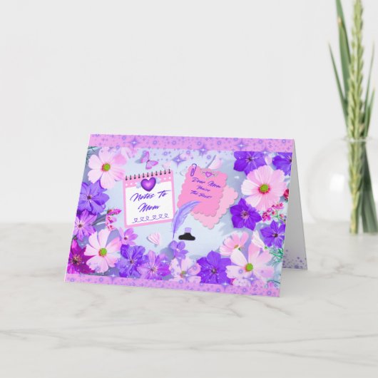 Mother's Day Notes To Mom  カード (正面)