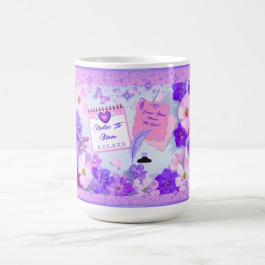 Mother's Day Notes To Mom Mug モーフィングマグカップ (中央)