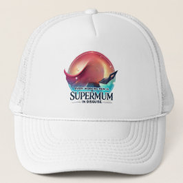 Mother's Day office gift Supermum AI art  キャップ