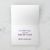 Mother's Day One of a Kind Card カード (内部)