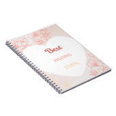 Mother's Day Pastel-Toned Notebook with Sentimenta ノートブック (右側)