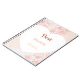 Mother's Day Pastel-Toned Notebook with Sentimenta ノートブック (左側)