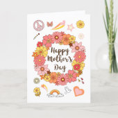 Mother's Day Peace & Love Card                     カード (正面)