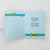 Mother's Day Photo Card from the Dog Blue カード (内部)