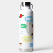 Mothers Day Photo Word Clouds Best Mom Mother ウォーターボトル (正面)