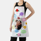 Mothers Day Photo Word Clouds Best Mom Mother エプロン (インサイチュ)