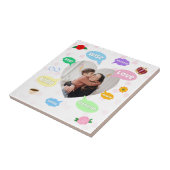 Mothers Day Photo Word Clouds Best Mom Mother タイル (側面)