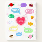 Mothers Day Photo Word Clouds Best Mom Mother ノートブック (裏面)