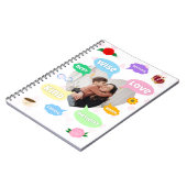 Mothers Day Photo Word Clouds Best Mom Mother ノートブック (左側)