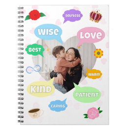 Mothers Day Photo Word Clouds Best Mom Mother ノートブック