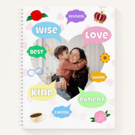 Mothers Day Photo Word Clouds Best Mom Mother ノートブック