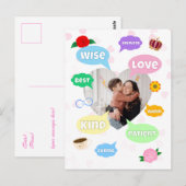 Mothers Day Photo Word Clouds Best Mom Mother ポストカード (正面/裏面)