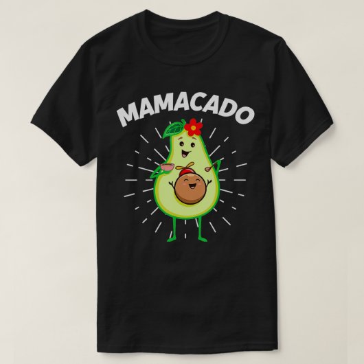 Mothers Day Pregnant Avocado Pregnancy Announcemen Tシャツ (デザイン正面)