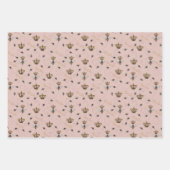 Mothers Day Queen Bee, Huminous and Flowers写真 ラッピングペーパーシート (正面2)