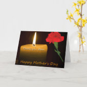 Mothers Day Red Rose and Candle  カード (黄色い花)