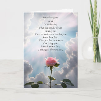 Mothers Day Remembrance of Son  カード