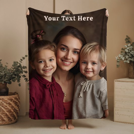 Mothers Day Sherpa Blanket Custom Photo Text Gifts シェルパブランケット