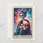 Mother's Day Skeleton The Comforter Teddy Tarot カード (正面)