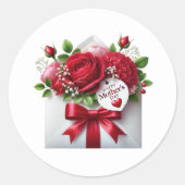 Mothers Day Stickers ラウンドシール (正面)