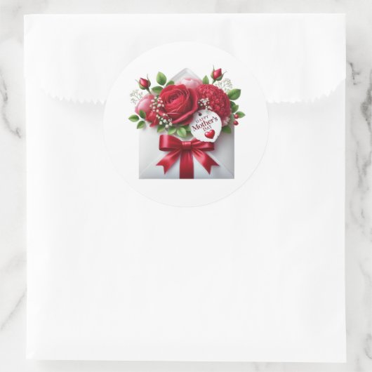 Mothers Day Stickers ラウンドシール (バッグ)