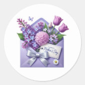 Mothers Day Stickers ラウンドシール (正面)