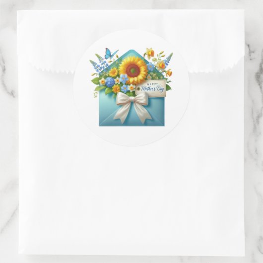 Mothers Day Stickers ラウンドシール (バッグ)