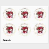 Mothers Day Stickers ラウンドシール (シート)