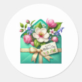 Mothers Day Stickers ラウンドシール (正面)