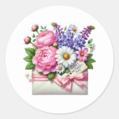 Mothers Day Stickers ラウンドシール (正面)