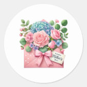Mothers Day Stickers ラウンドシール (正面)