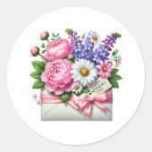 Mothers Day Stickers ラウンドシール (正面)