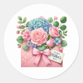 Mothers Day Stickers ラウンドシール (正面)
