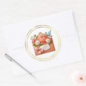 Mothers Day Stickers ラウンドシール (封筒)
