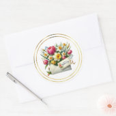 Mothers Day Stickers ラウンドシール (封筒)