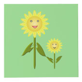 Mothers Day Sunflowers写真カスタムアップロード フォトキューブ (正面)