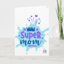 Mother's Day - Super  Mom カード