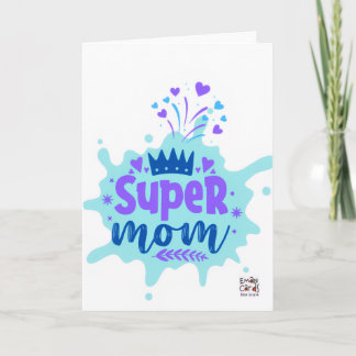 Mother's Day - Super  Mom カード