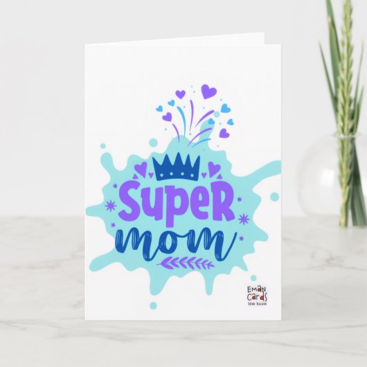 Mother's Day - Super  Mom カード (正面)