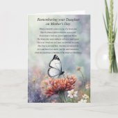 Mothers Day Sympathy Loss of Daughter in Memory カード (正面)