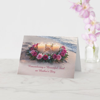 Mothers Day Sympathy Remembrance Memorial Candles  カード