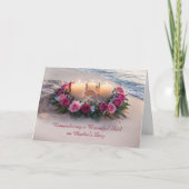 Mothers Day Sympathy Remembrance Memorial Candles カード (正面)