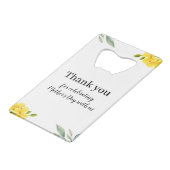 Mother's Day Thank You Celebration Floral クレジットカード栓抜き (正面アングル)